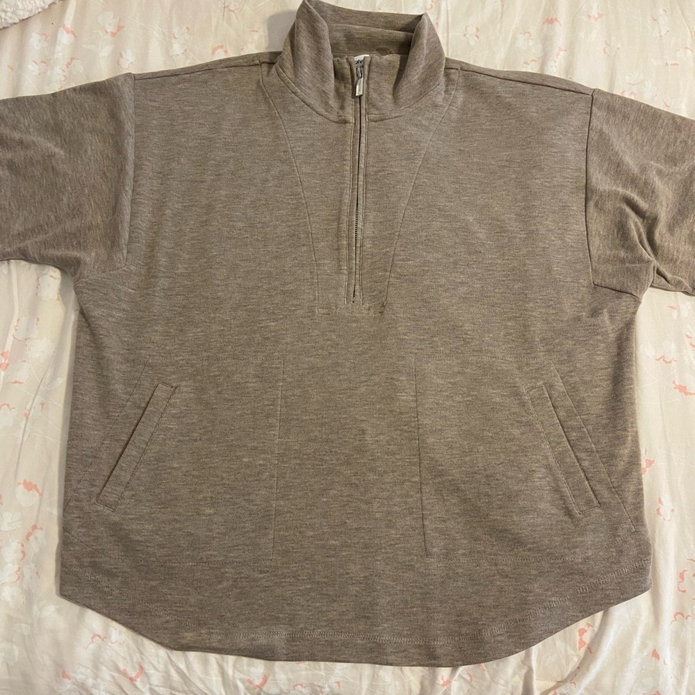 Calvin Klein Brown Zip-Up Shirt